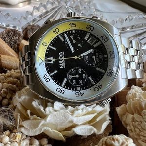 Bulova Accutron C899166 Automatic Chronograph Watch Swiss