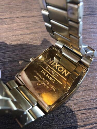 Nixon Banks Gold/Dial Bronze banks Out of battery without box