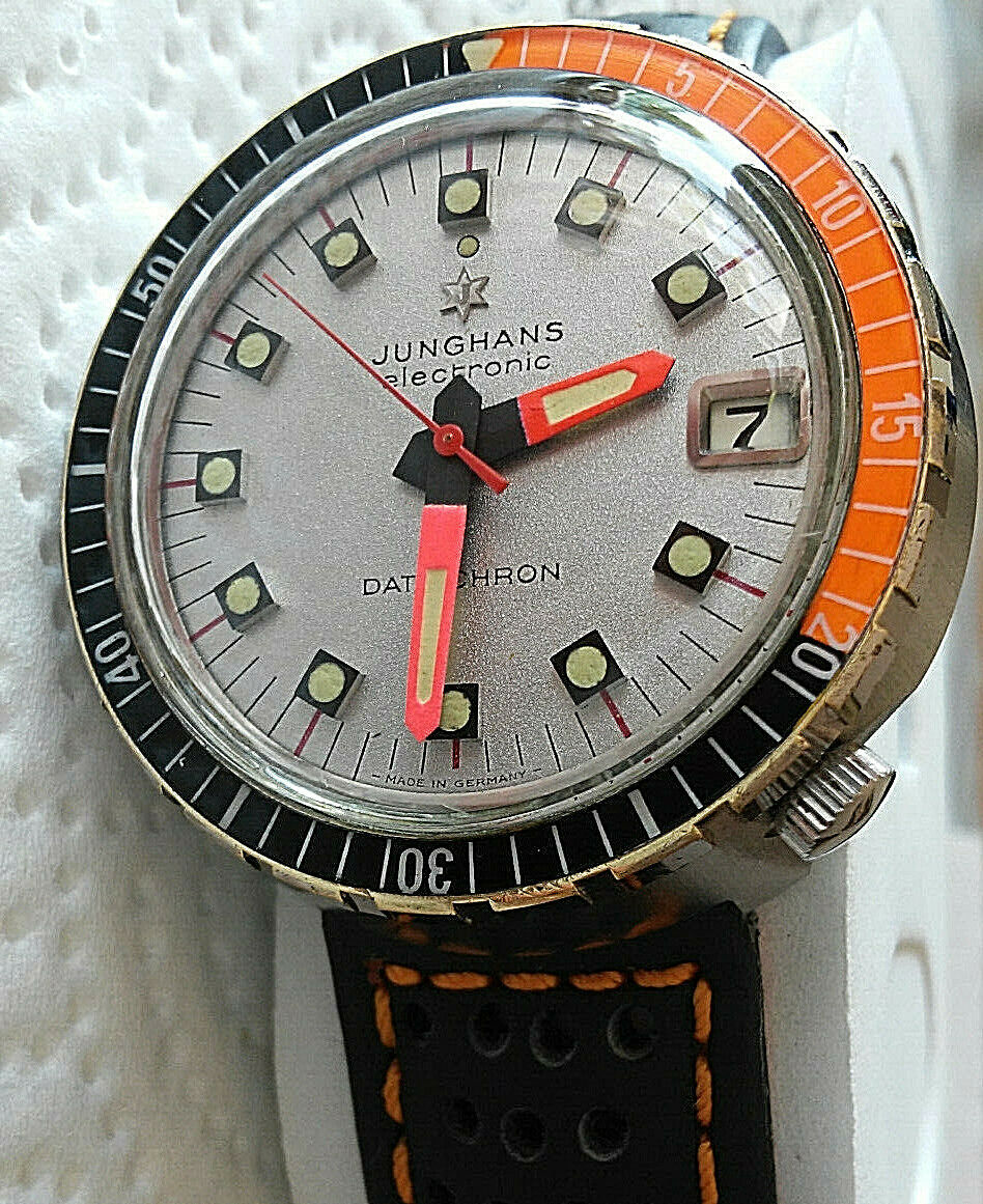 Uhren Junghans Diver Electronic Dato Chron Made in Germany Vintage