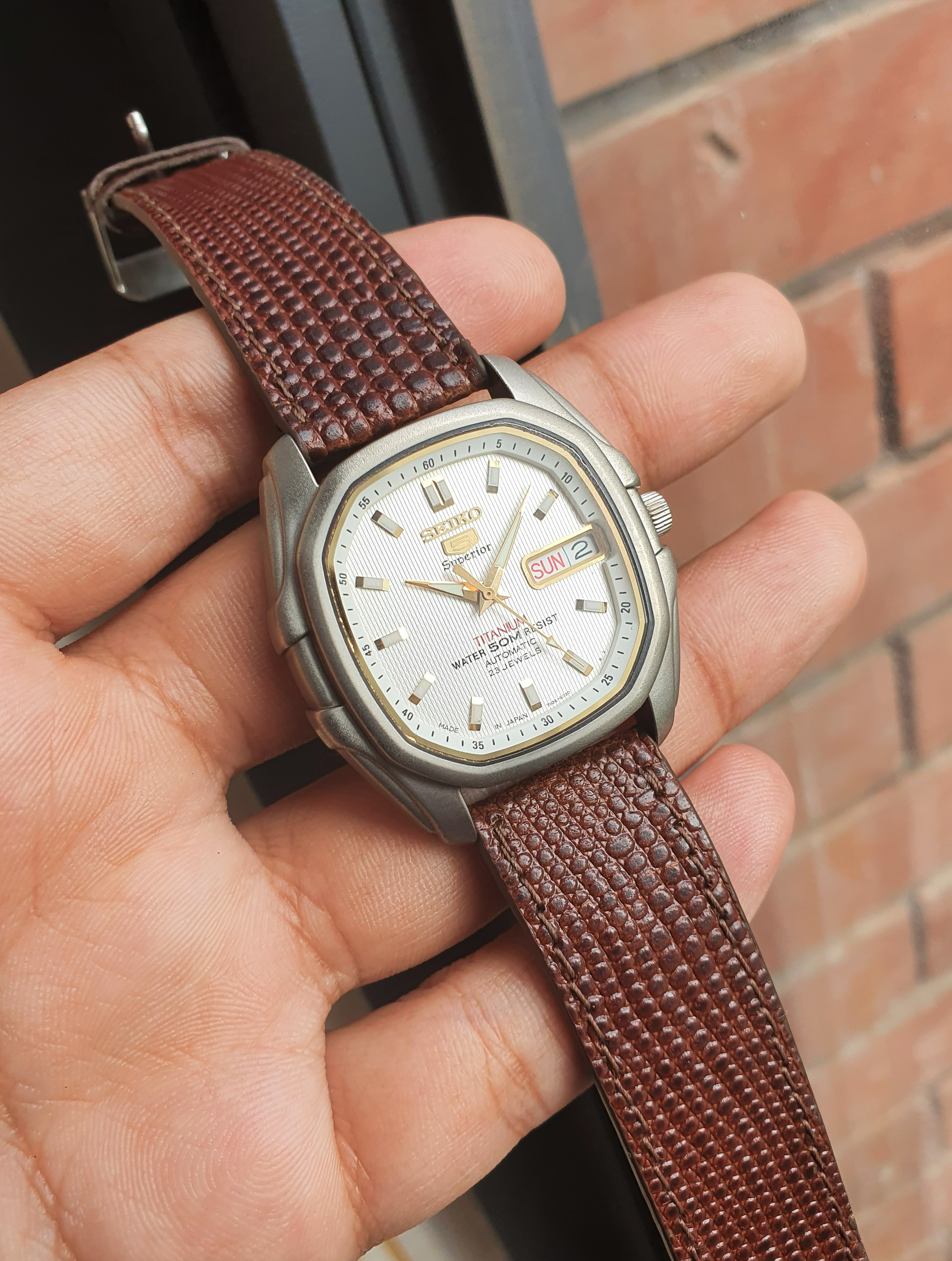 199 USD] FS: Seiko Superior 1998 SKZ095 Titanium Waffle White 