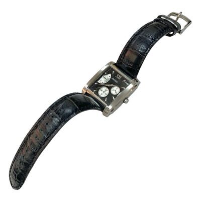 Seiko Retrograde 5Y66-0AC0 SCJD007 Day Date Stainless Steel Quartz