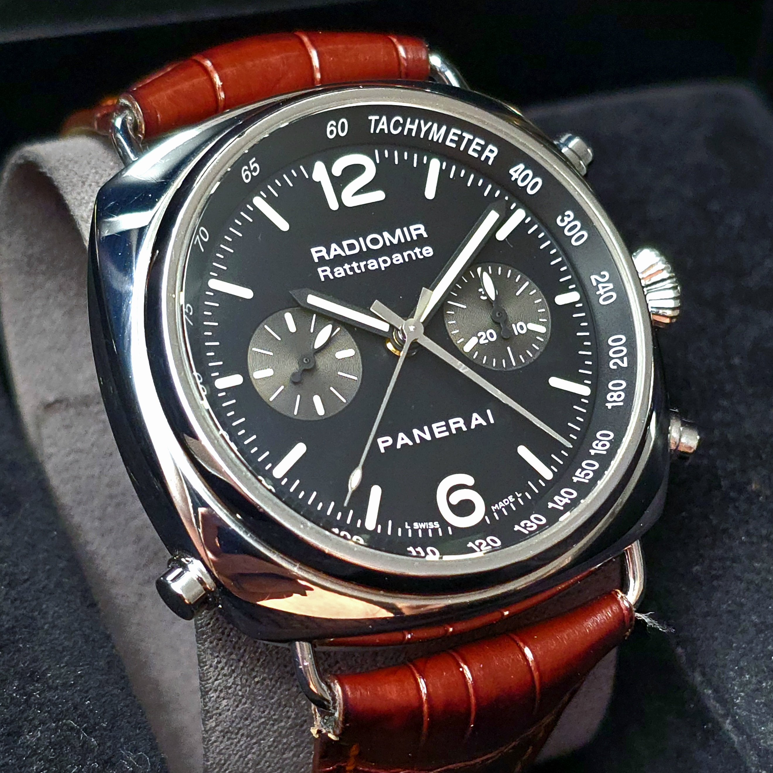 Panerai Radiomir Rattrapante Chronograph in 42mm steel, Full set