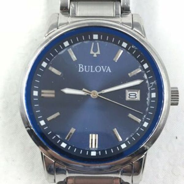 Men’s Bulova Blue Dial Stainless Steel Watch C837520 | WatchCharts ...