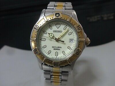 Japan 1994 SEIKO Quartz Diver watch SCUBA 200m 7N35 6010