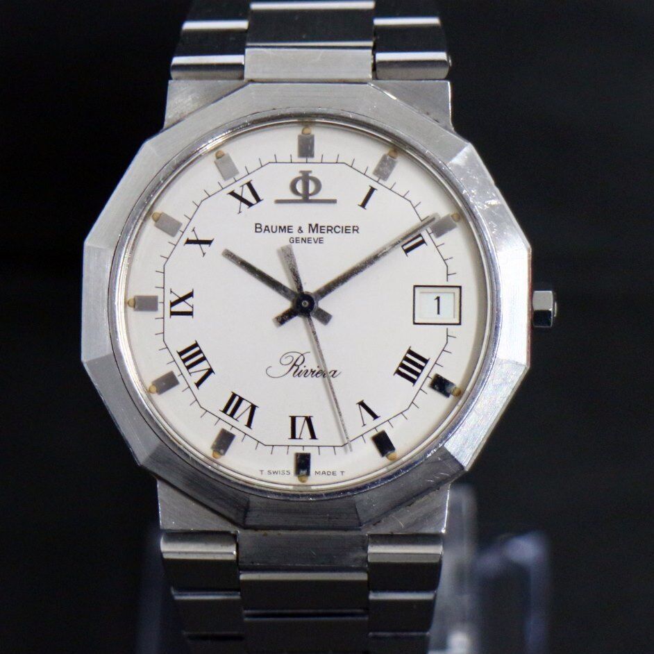 Baume & Mercier Riviera 5112 Men's Swiss Quartz Watch Rare Vintage