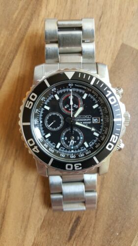 Seiko Daytona SNA225 Chronograph Alarm 7T62 0CV0 Diver Style Mens