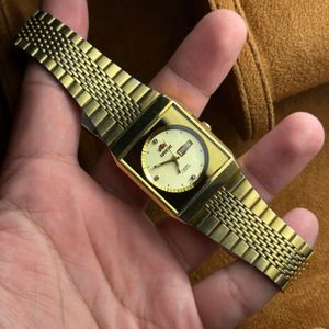 Orient Express OA-8031 back Skeleton Automatic SS gold SLV 10