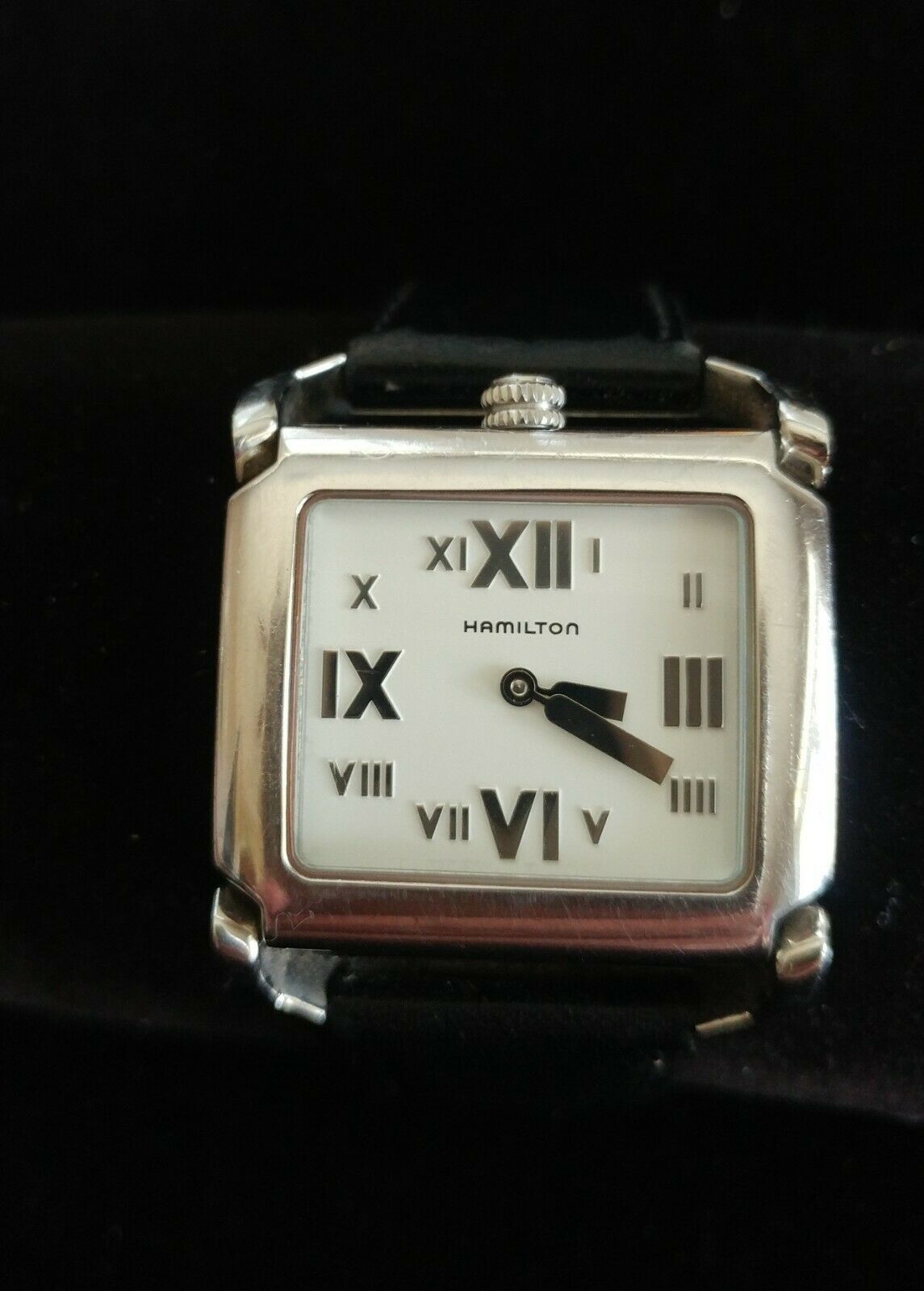 HAMILTON 6323 スクエア 腕時計 本体 Hamilton Stainless Steel Wrist Watch No. 6323, Quartz, Jeweled