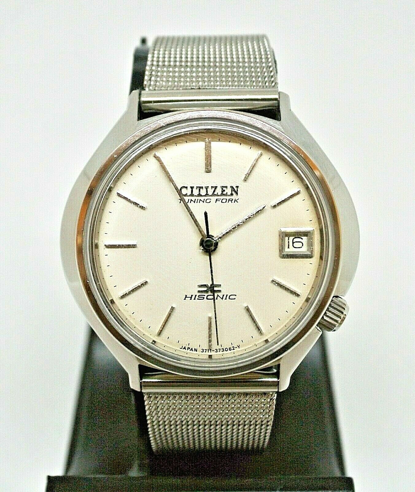 Vintage Citizen Hisonic 3711A Tuning Fork watch - runs very well