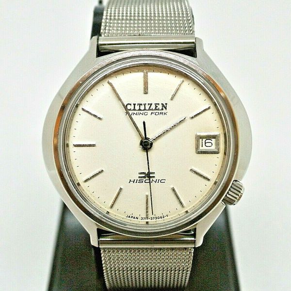 Vintage Citizen Hisonic 3711A Tuning Fork watch runs very well