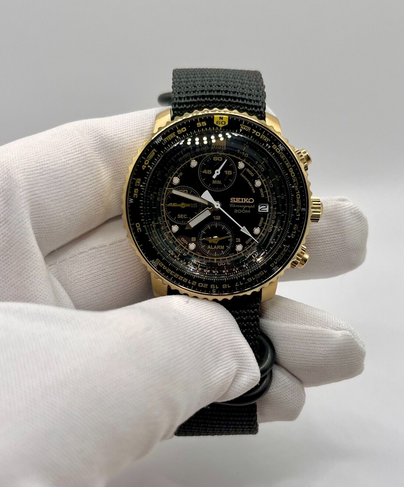 Seiko Flightmaster Men's Black Watch - SNA414P1 | WatchCharts