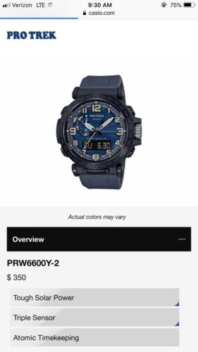 Casio Pro Trek PRW6600Y