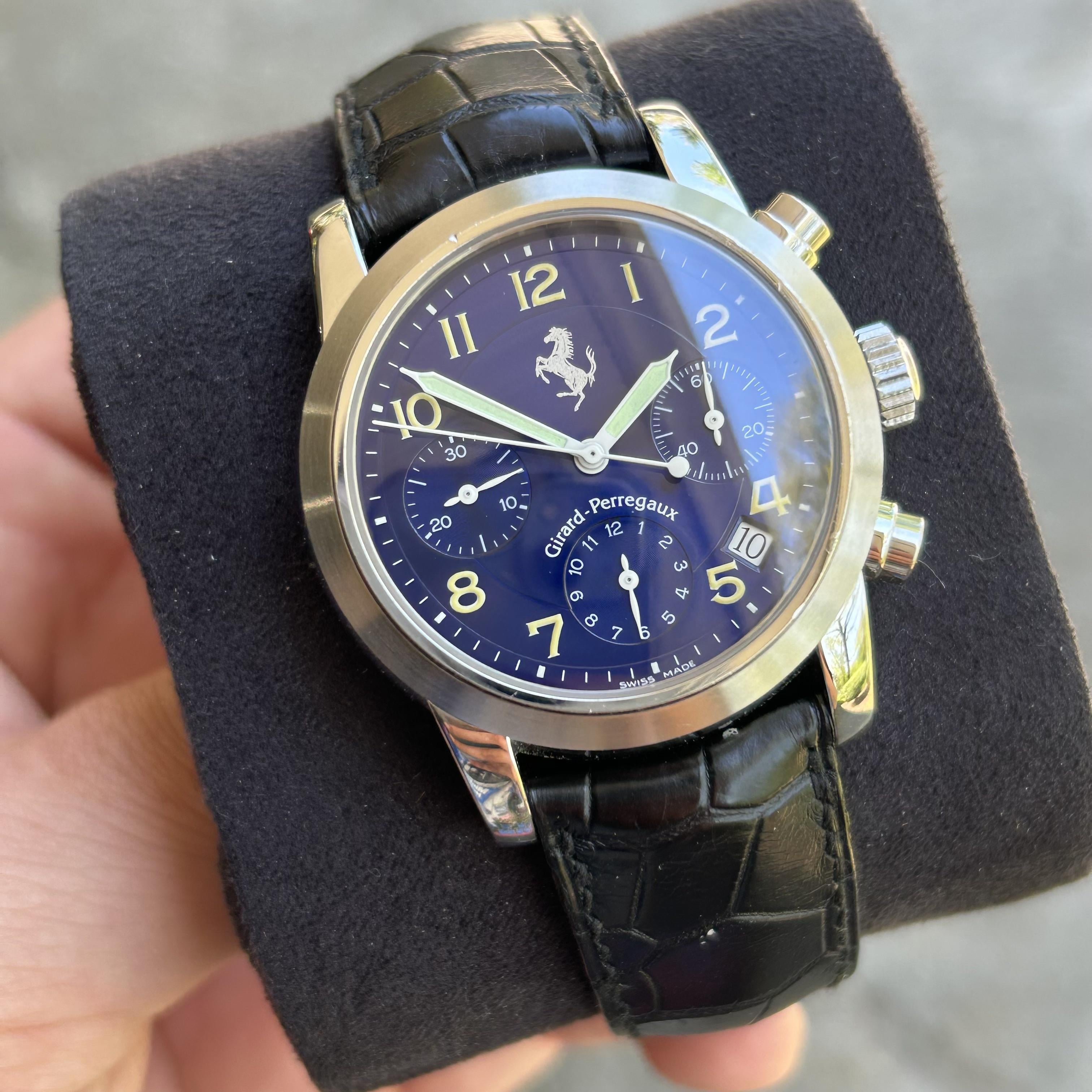 WTS Girard Perregaux Ferrari 8020 Chronograph Blue dial