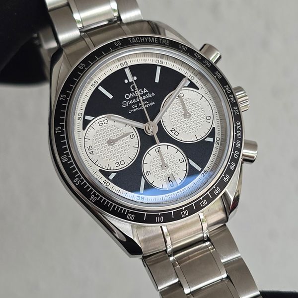 DEC 2025 OMEGA SPEEDMASTER RACING CHRONOGRAPH REVERSE PANDA DIAL 326.30 ...
