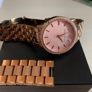 Michael Kors Watch Ladies Watch Rose Gold Fullset NEW Battery | WatchCharts