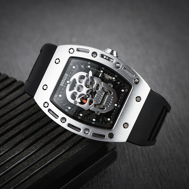 Men s Watch Swiss Made Richard Mille Skull HOMAGE Tourbillon