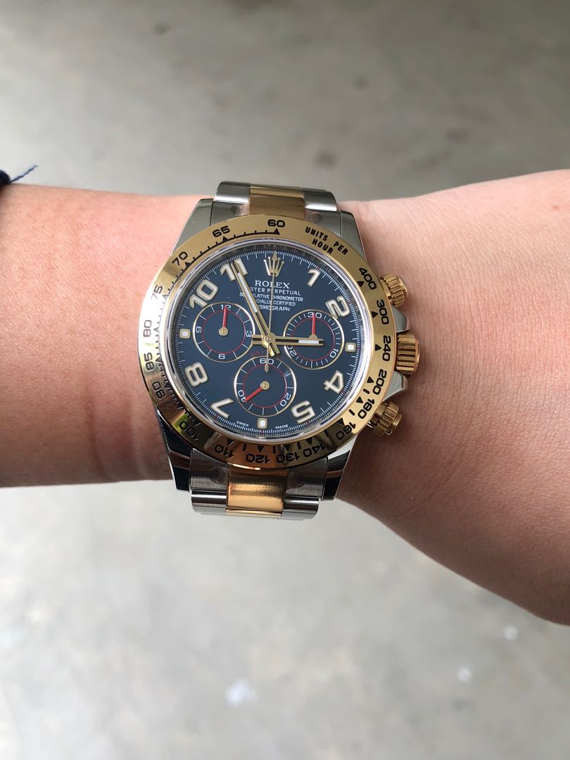 Rare discontinued Rolex 116503 racing blue | WatchCharts
