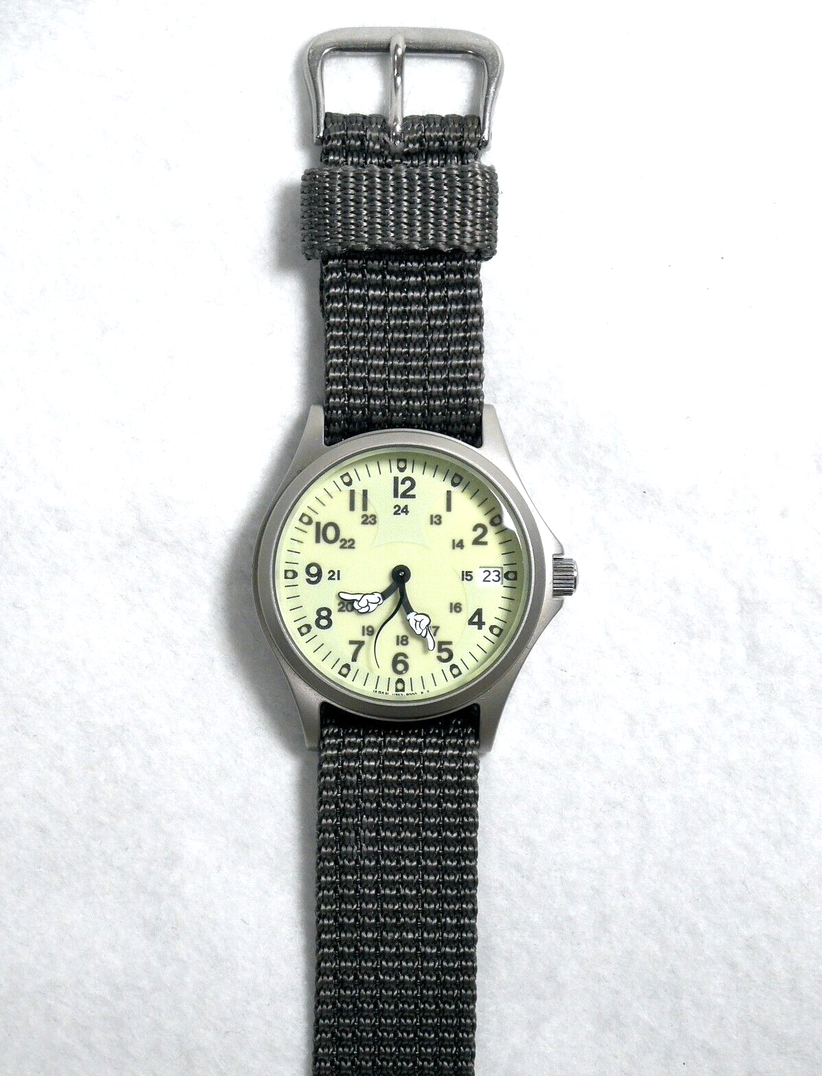 mickey74 さま専用 ② SEIKO Tokyo Disneyland Mickey Mouse Field Watch V742-8000 Military