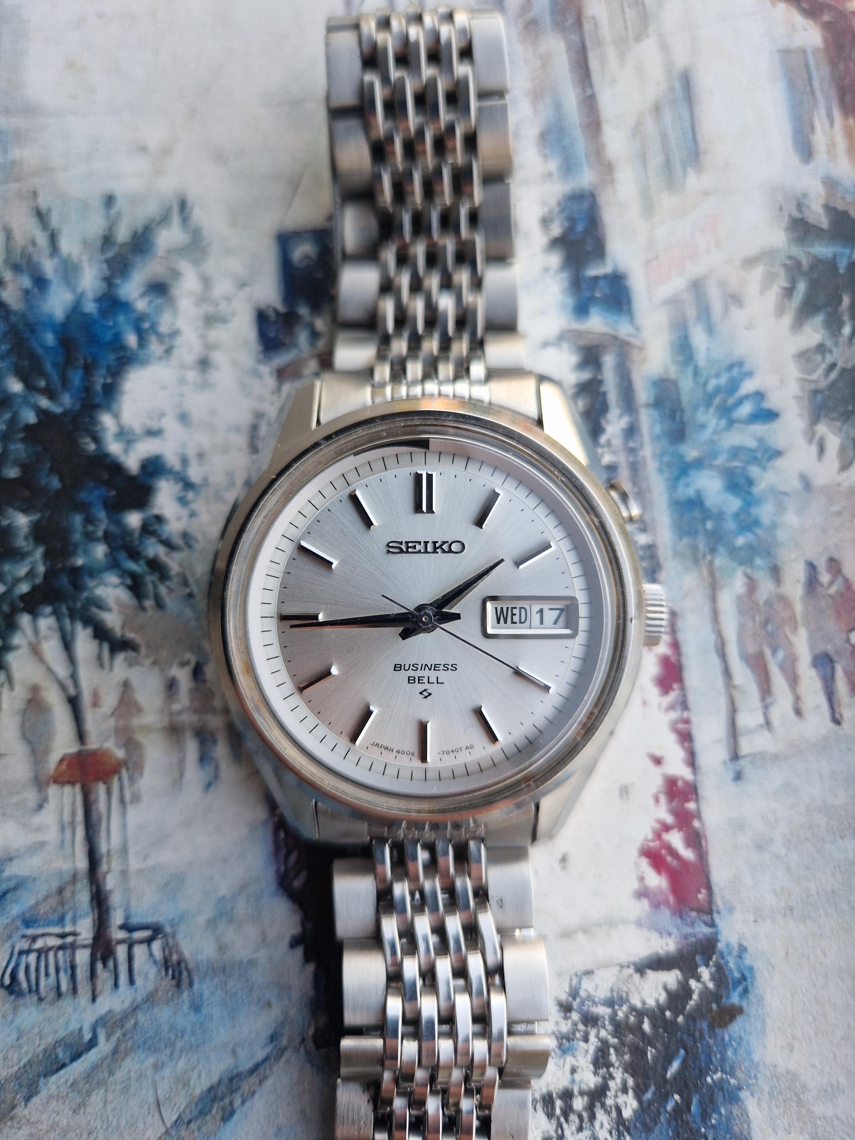 【稼動品】 SEIKO BUSINESS BELL 4006-7010 27石 Seiko Bell Matic 27 Jewels ,Cal.4006 -7010 / case no.963585