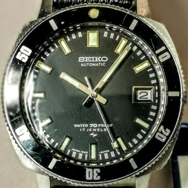 VINTAGE SEIKO 70058050 AUTOMATIC POOR MAN'S 62MAS WRIST WATCH COMPLETE