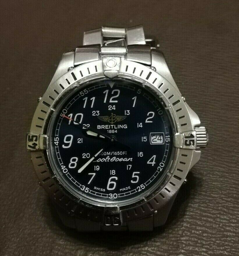 breitling colt ocean quartz