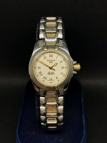 Tissot 1853 Pr 100 Ladies Swiss ETA Quartz Watch P630/730 Two Tone