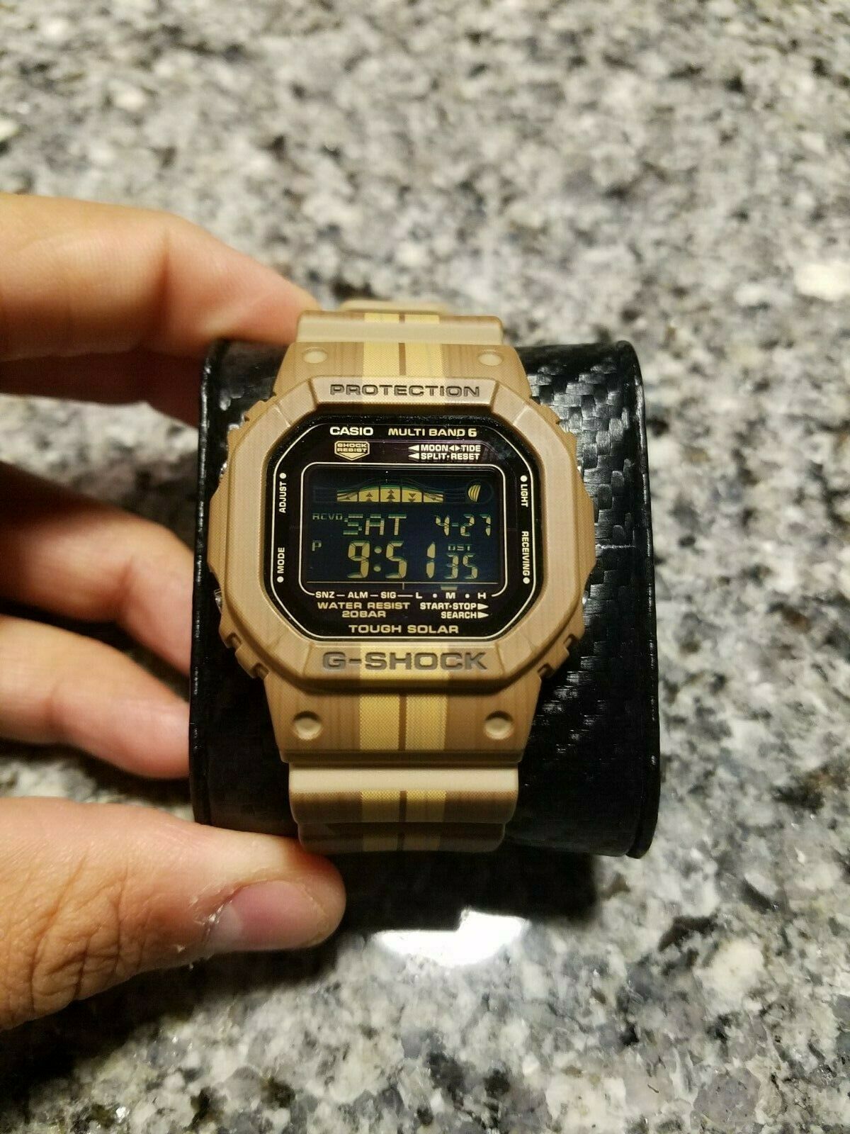 Casio G-Shock GWX-5600WB-5 Brown Tan Wood Grain (Rare