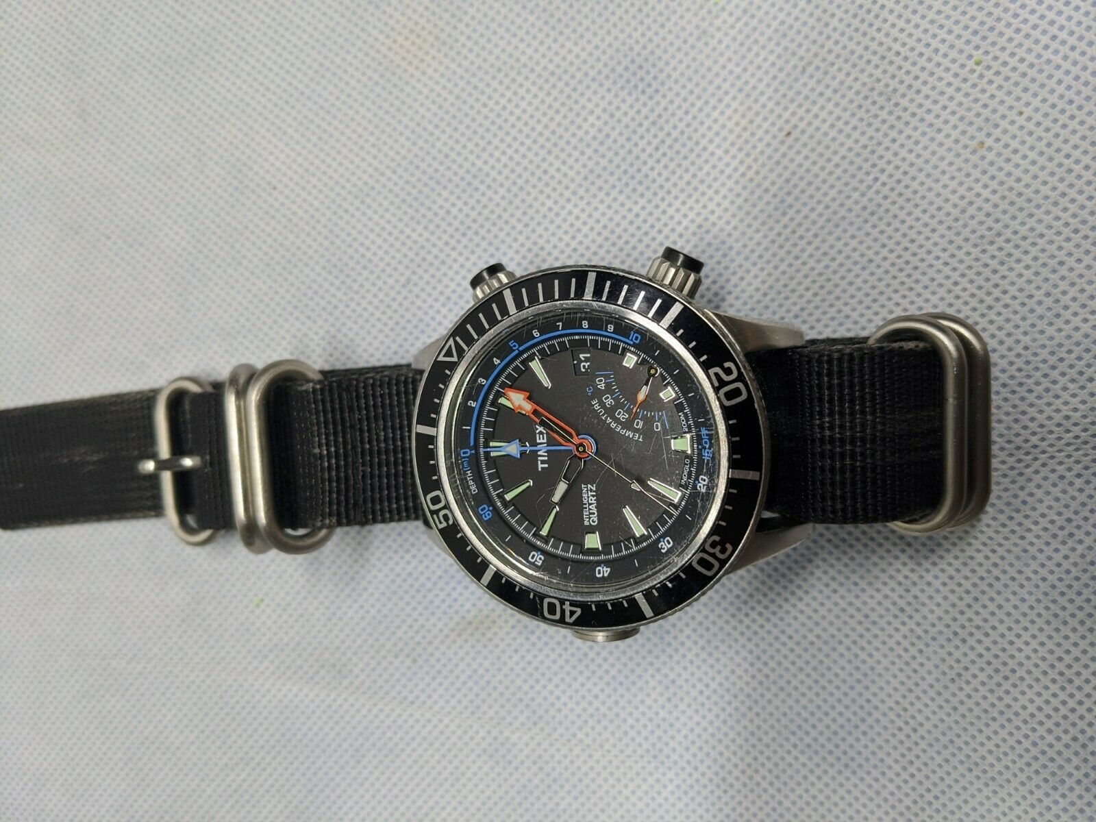 TIMEX INTELLIGENT QUARTZ DEPUTH T2N809 Diver Watch | WatchCharts 