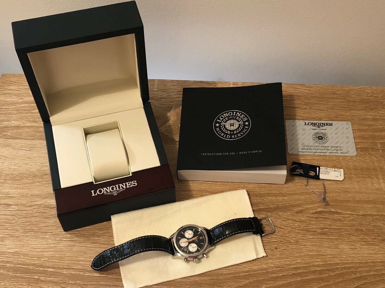 Longines Heritage L27504960 Men s Heritage Chrono Black Dial Watch