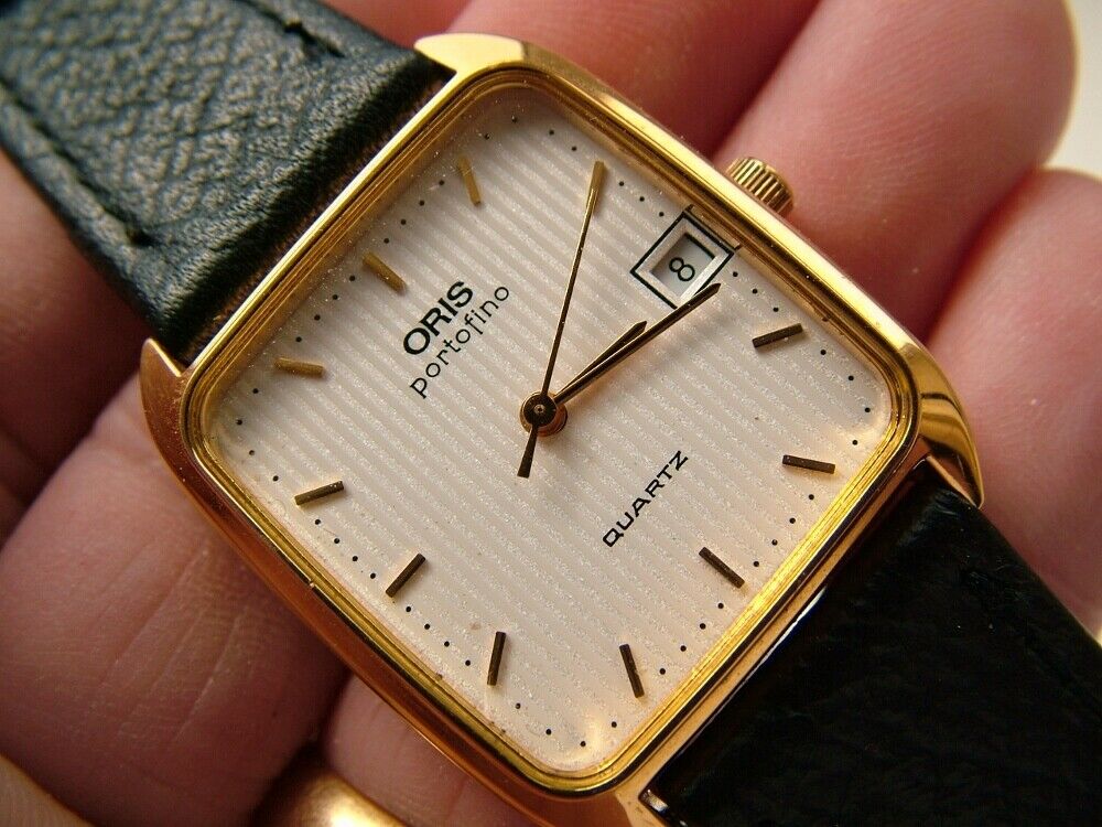 Montre-bracelet Vintage Oris Portofino Pour Femme – Mouvement Quartz – Acier – Pour Pièces Ou Réparation