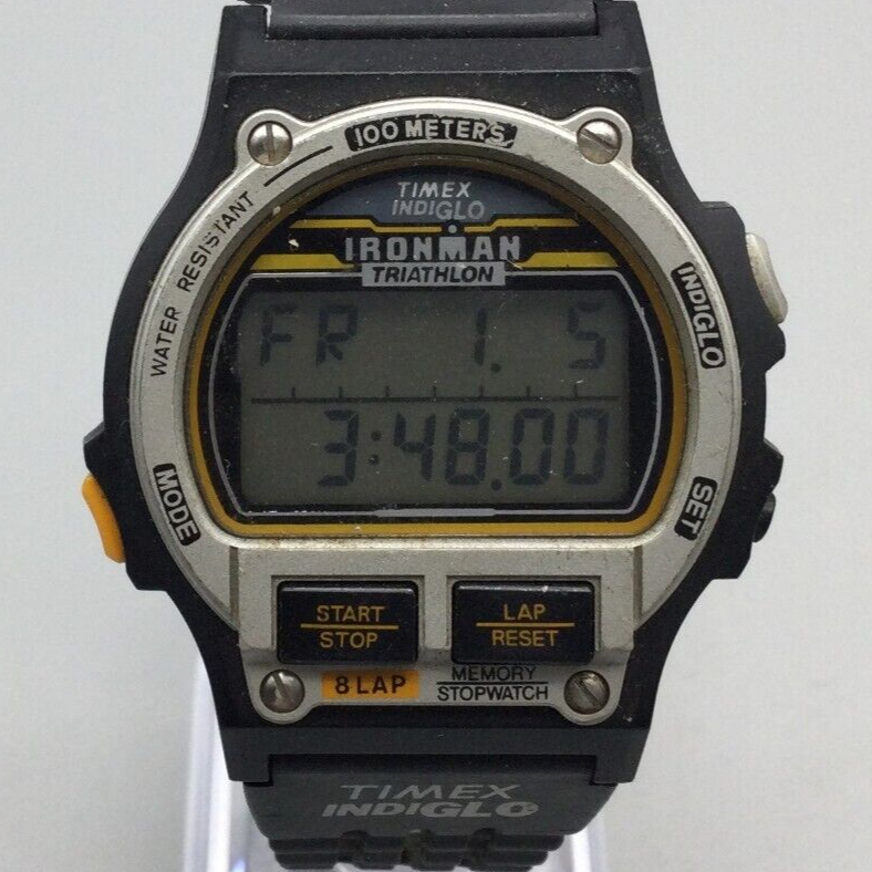Timex T5K198, "Ironman Triathlon" 30-Lap Nylon Watch, Shock - Foto 9