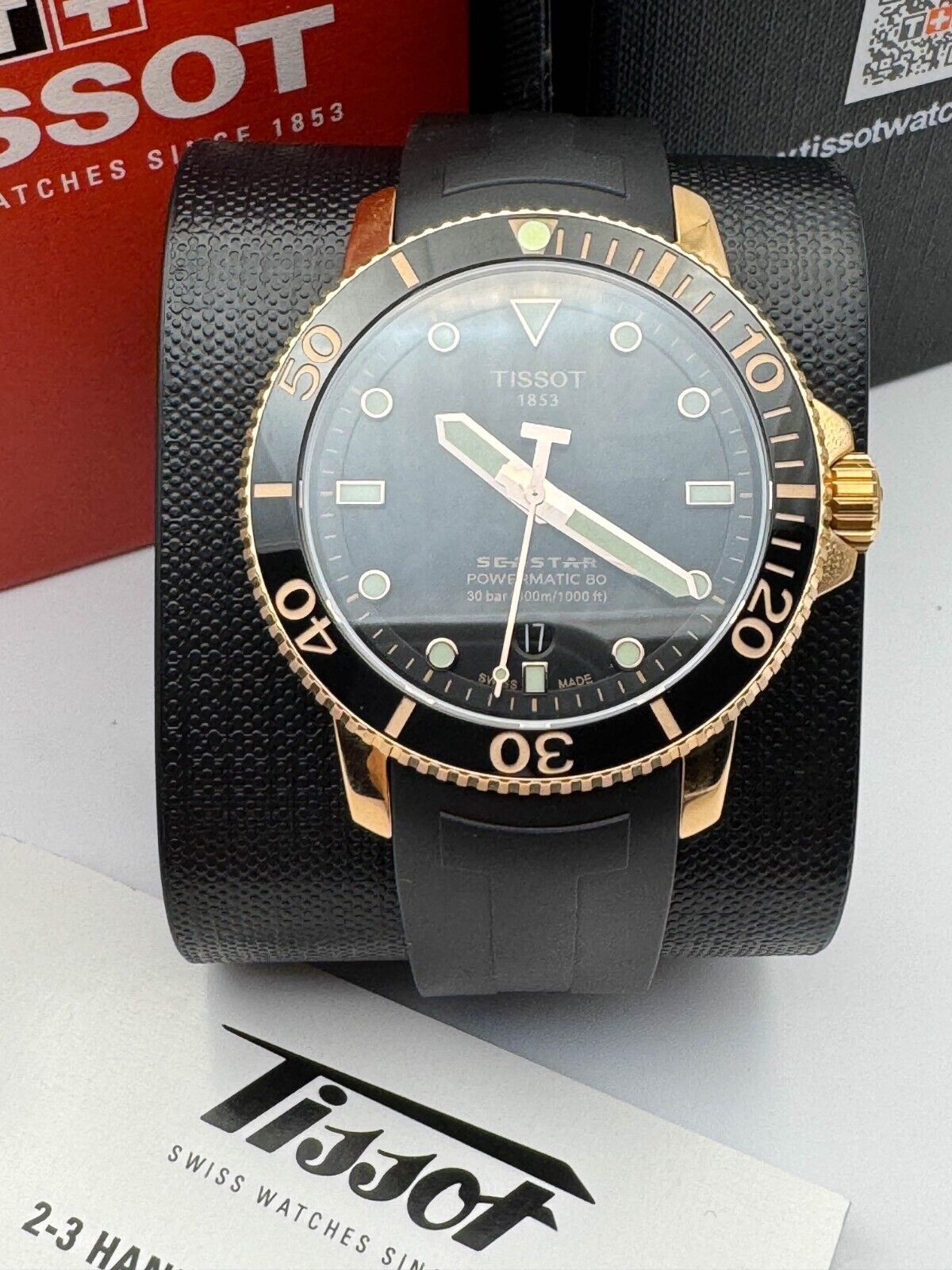 Tissot seastar 1000 hot sale powermatic 80 gold