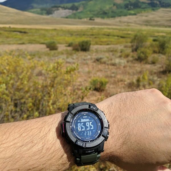 Casio PRO TREK Atomic Solar Triple Sensor PRW3510Y-8 Mint