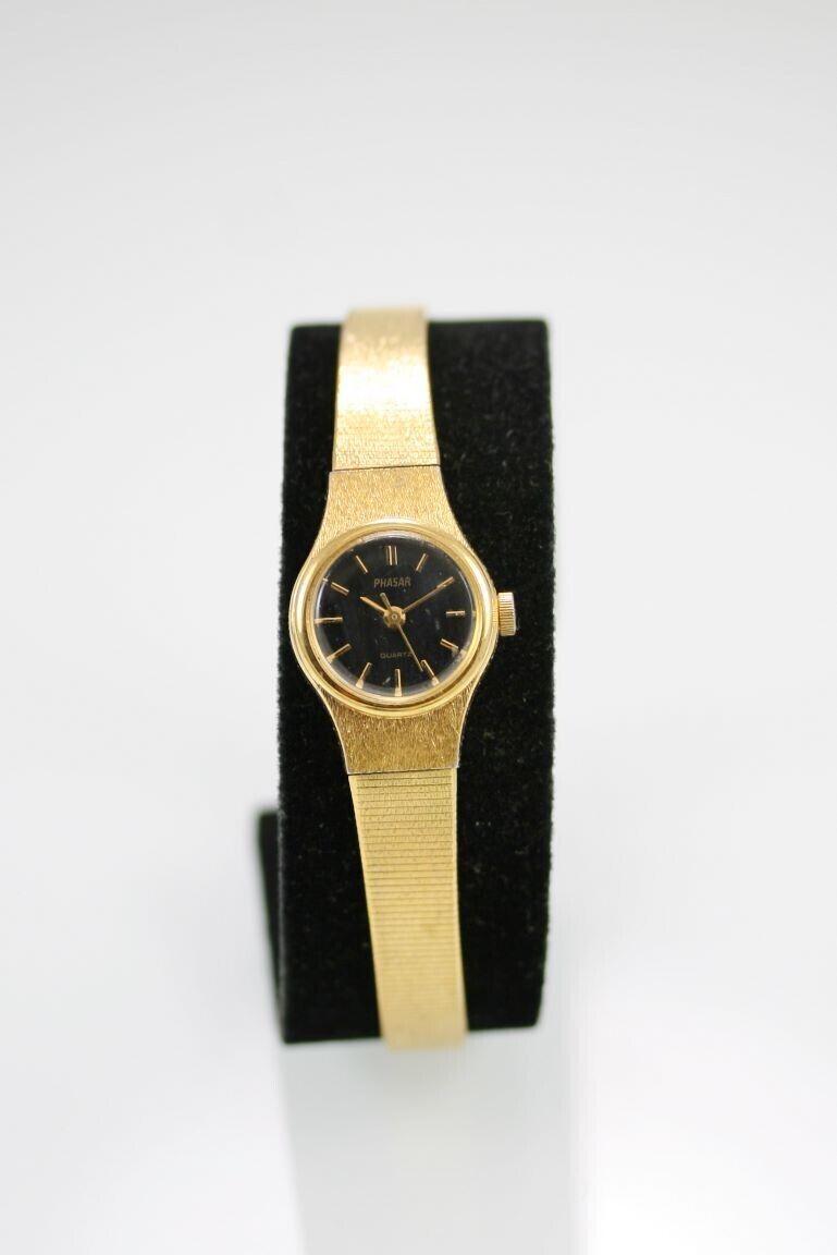 Phasar quartz best sale gold watch