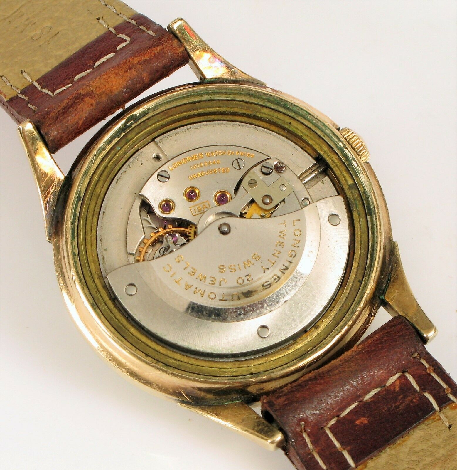 VINTAGE LONGINES AUTOMATIC 20 JEWELS 19A MOVEMENT 10K GOLD FILLED