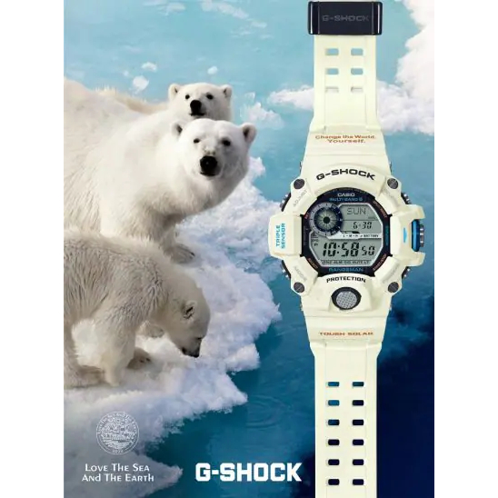 G-SHOCK [Genuine] GW-9408KJ-7JR “RANGEMAN” Polar Bear “EARTHWATCH