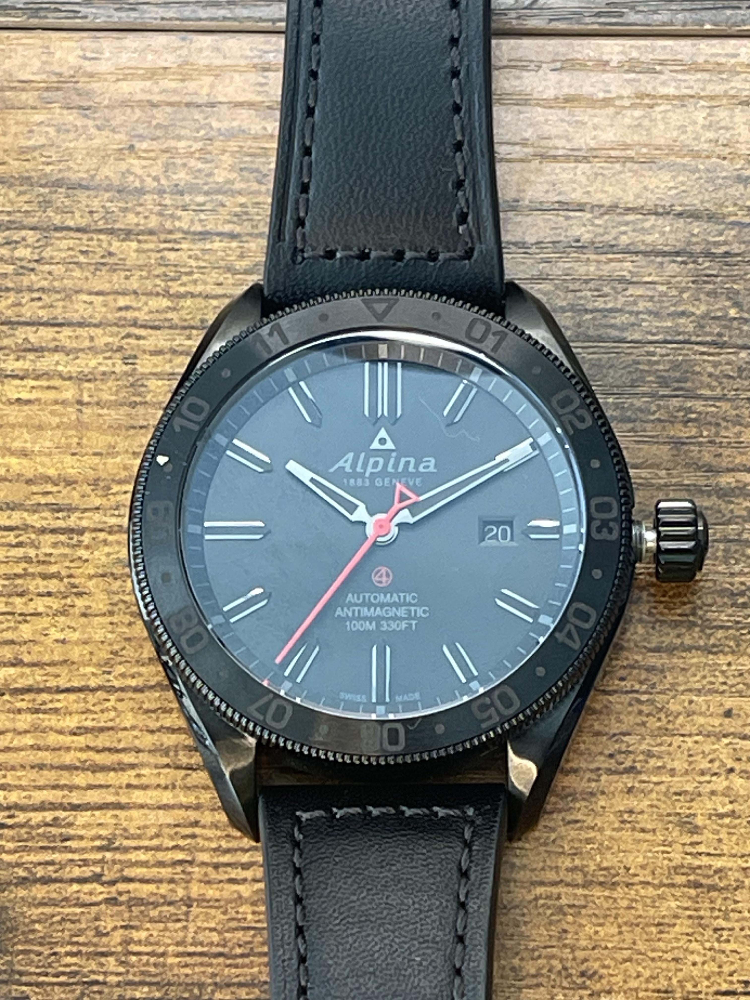 WTS] Alpina Black Alpiner 4 Shadow Line - Box and Papers | WatchCharts