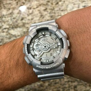 GA-110BC-8A Brand New G SHOCK X-Large Analog Digital GA110 Silver