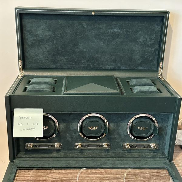 [WTS] WOLF British Racing Green Triple Winder WatchCharts