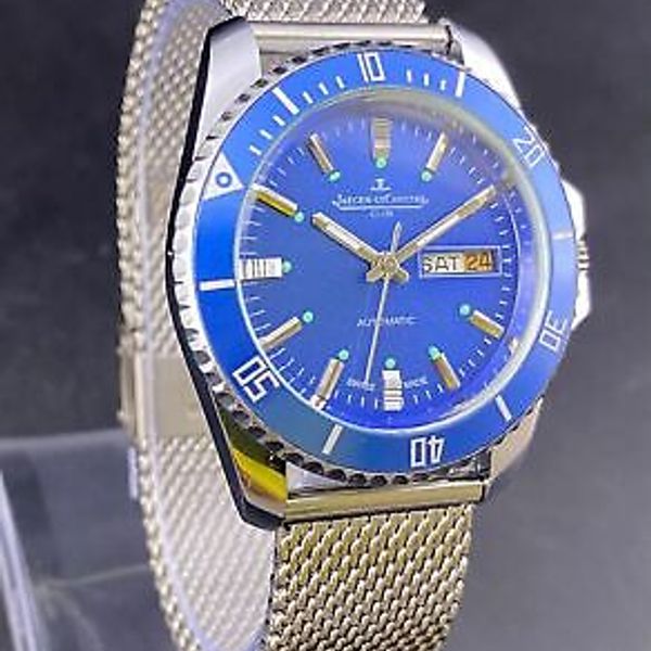 Vintage Jaeger Lecoultre Club Automatic Day & Date Men's Wrist Watch