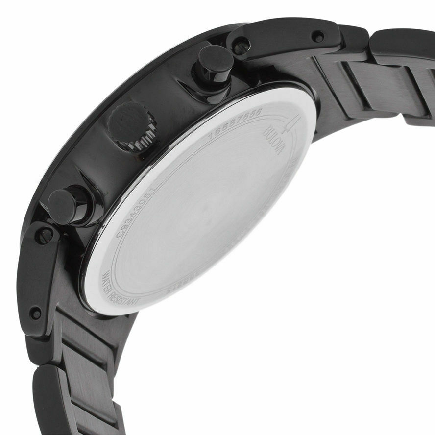 Bulova Men's Quartz Chronograph Date Indicator Black 40mm Watch