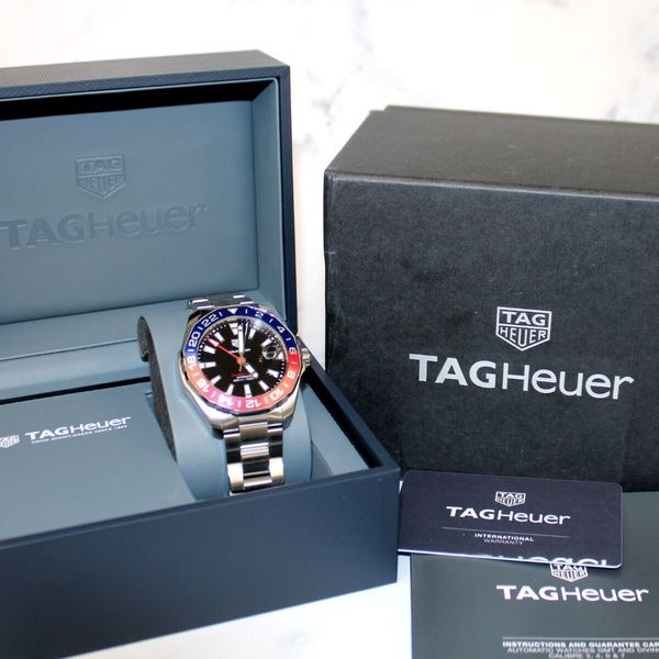 TAG Heuer Aquaracer 300m Calibre 7 GMT, Box and Papers, Fits 8.25 ...