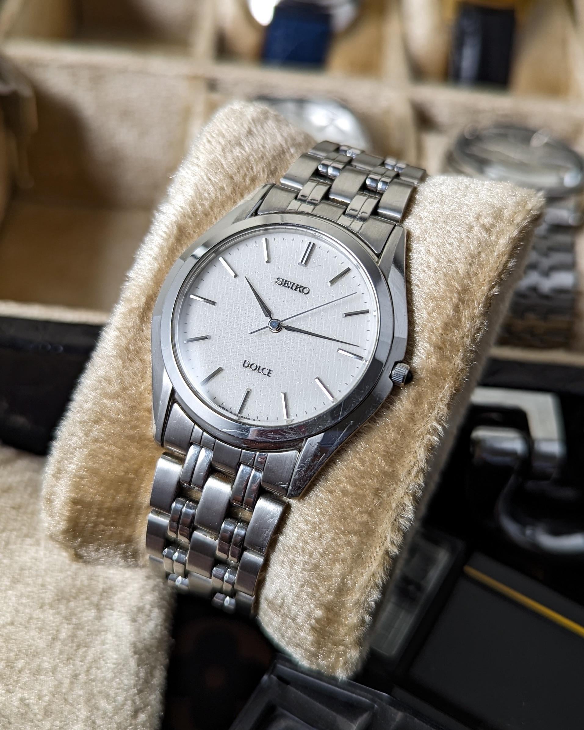 SEIKO ドルチェ 8J41-6160 メンズクォーツ時計 SEIKO DOLCE 8J41-6160 Quartz Wrist Watch - YouTube