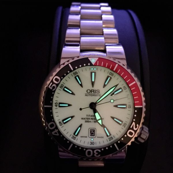 ORIS TT1 Titanium 300m Full Lume w/ Lume Indicies 44mm Diver on ...