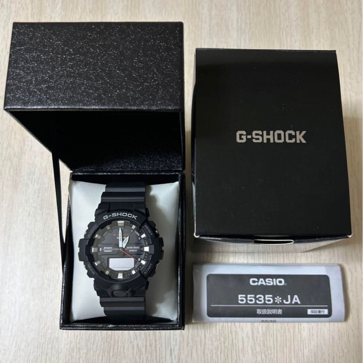 CASIO G-SHOCK GA-800-1AJF Dual Time Analog Digital Men Watch w/Box 
