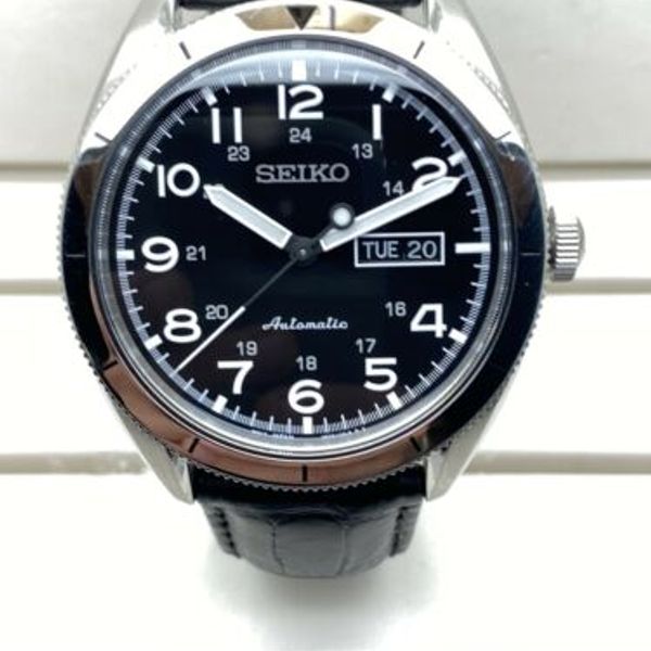 Mens Seiko Automatic 4R36-04H0 stainless steel dress wrist watch ...