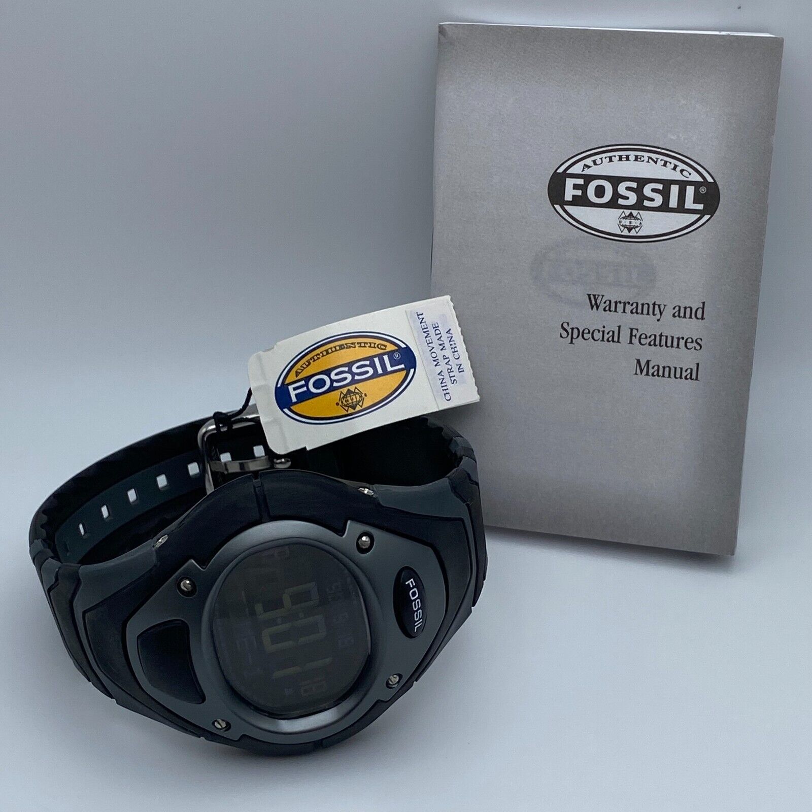 Fossil DQ 1011 Digital Watch Brain Technology NOS with Tags