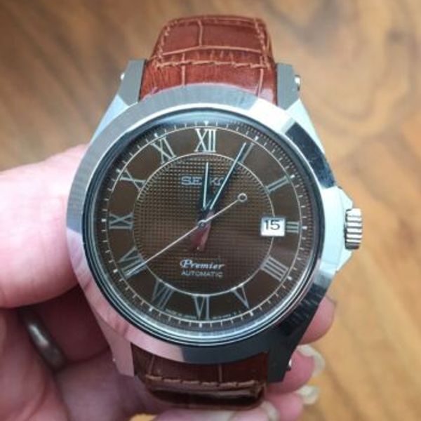 Seiko - 'Premier' Automatic SPB011J Watch With Date Indicator