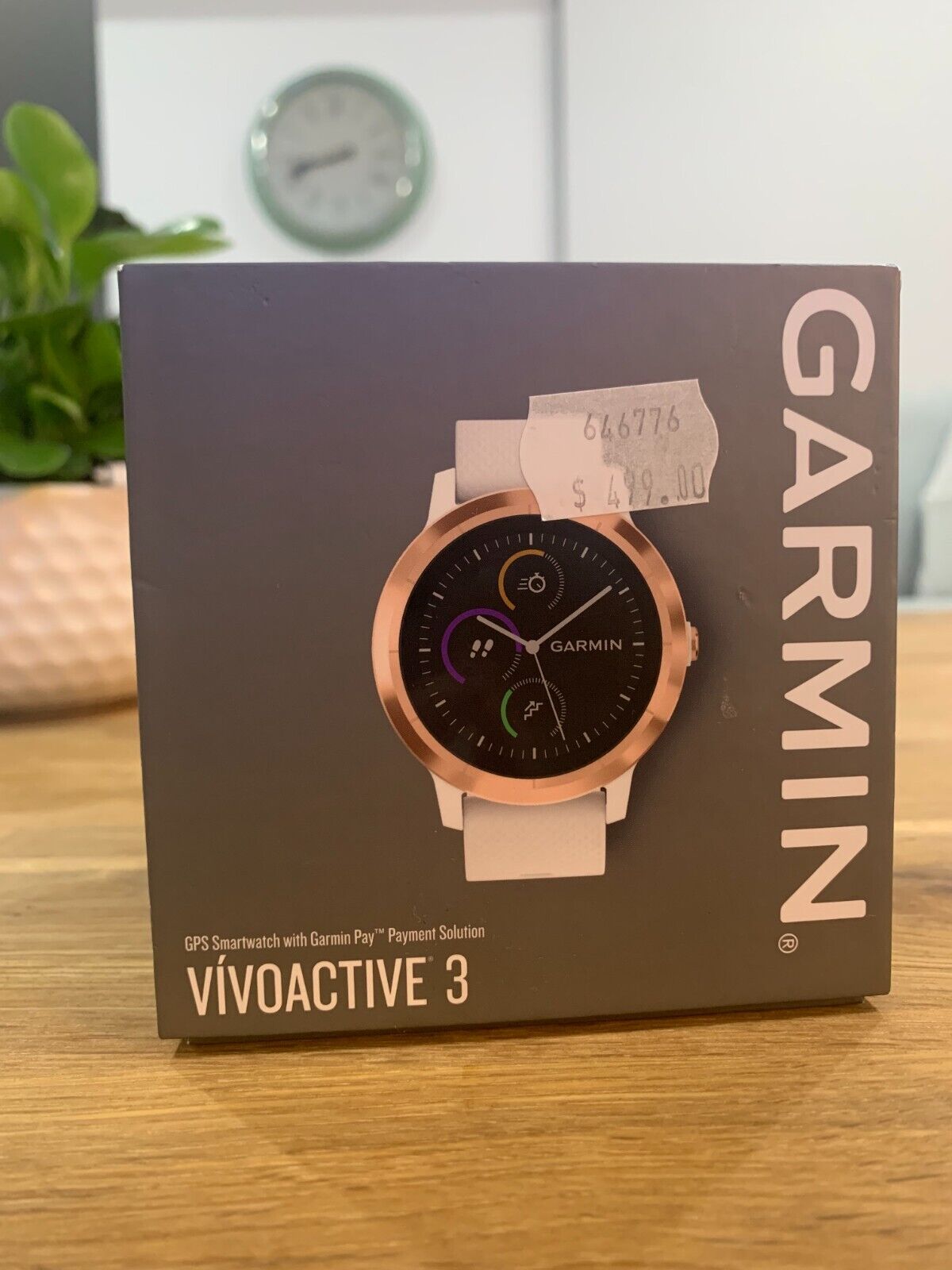 Garmin vivoactive 3 white 2025 with rose gold hardware