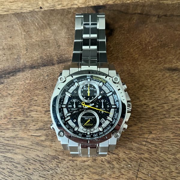 Bulova 96B175 Precisionist Chronograph Stainless Steel Quartz Men's ...